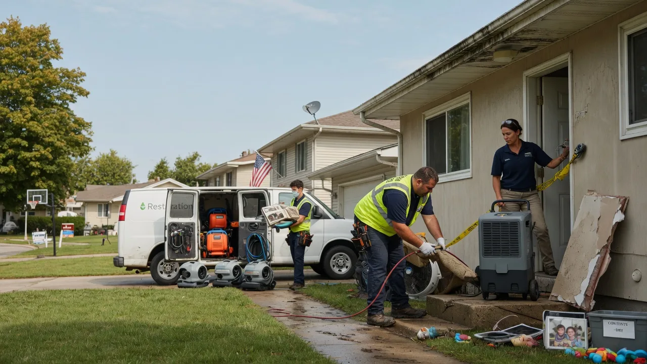 Water Damage Restoration in Harmon, IL near me